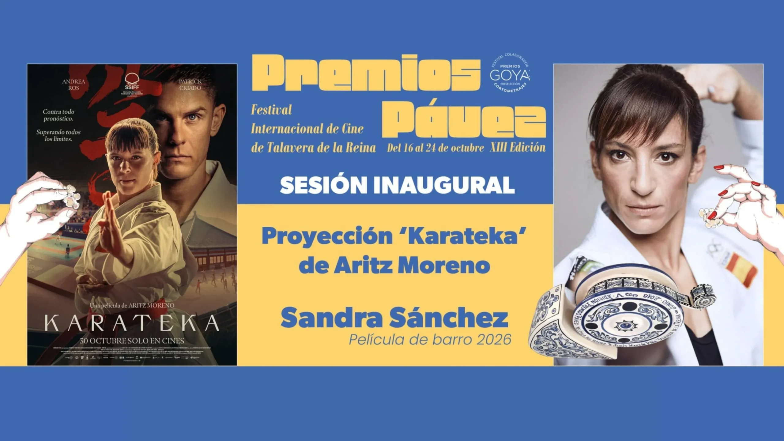 Apertura de los Premios Pávez con el pase especial de Karateka.