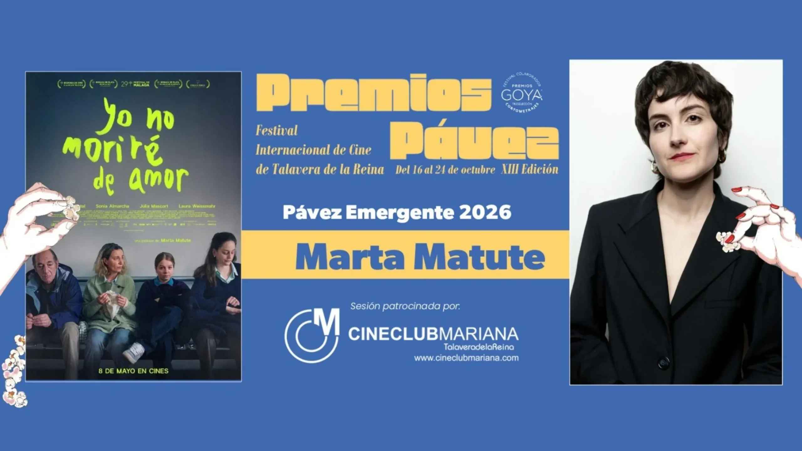 Proyección de Yo no moriré de amor con Marta Matute, en colaboración con Cineclub Mariana.